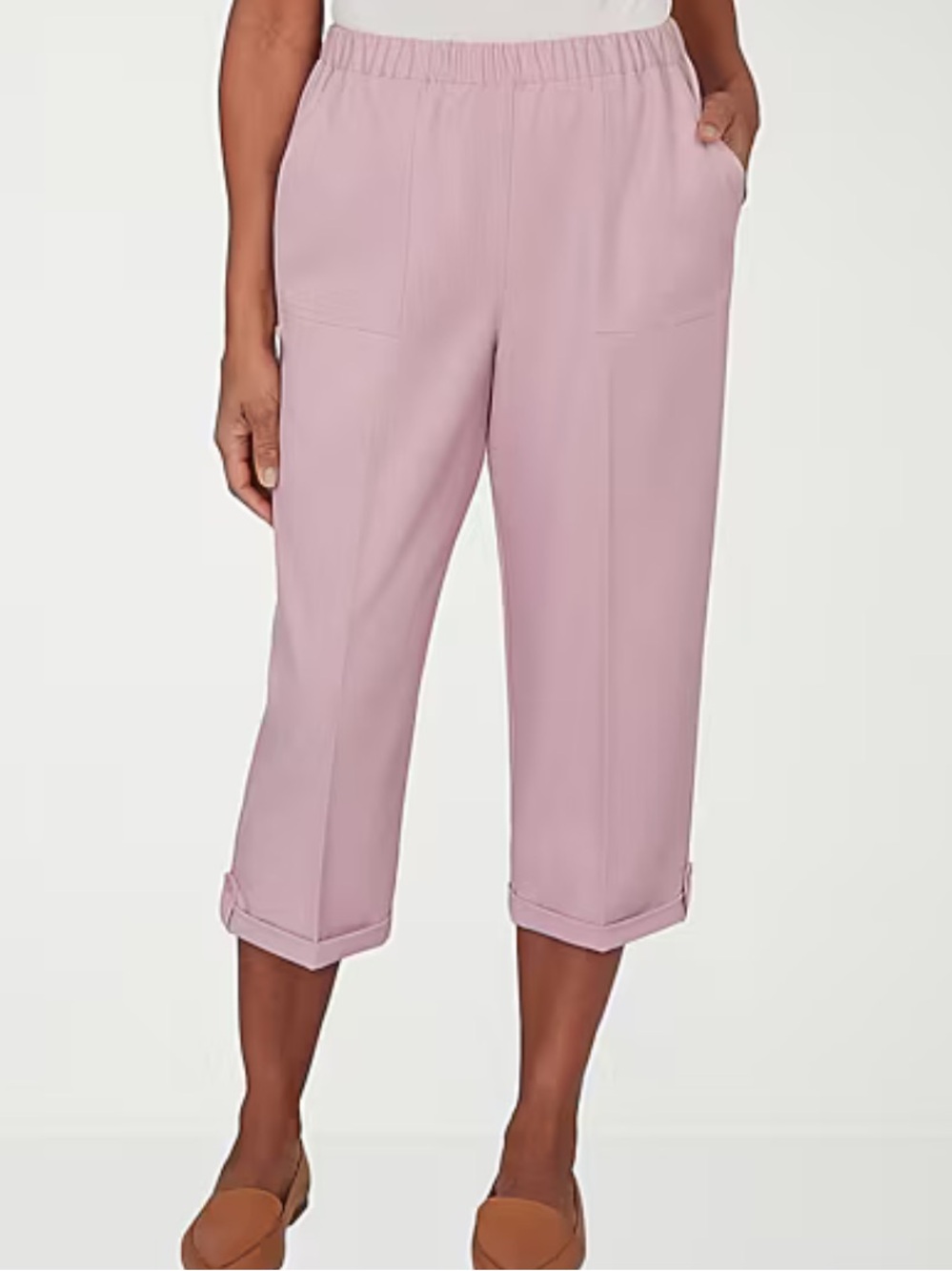 Alfred Dunner Vintage Charm Straight Capri Pants
